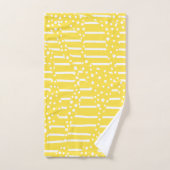 Spots and Stripes 2 - Lemon Yellow and White Bad Handdoek (Handdoek)