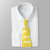 Spots and Stripes 2 - Lemon Yellow and White Stropdas (Gebonden)
