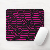 Spots and Stripes 2 - Magenta en Black Muismat (Met muis)