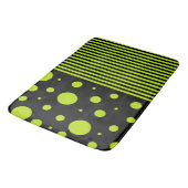 Spots and Stripes - Lime Green Badmat (Gekanteld)