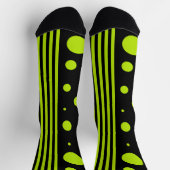 Spots and Stripes - Lime Green Sokken (Top)