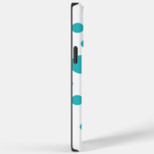 Spots and Stripes - Turquoise en Yellow Case-Mate iPhone Case (Achterkant / Rechts)