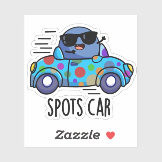 Spots Auto Grappig Sport Auto Pun Sticker (Vel)