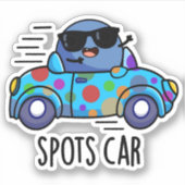 Spots Auto Grappig Sport Auto Pun Sticker (Voorkant)