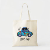 Spots Auto Grappig Sport Auto Pun Tote Bag (Voorkant)