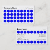 Spots - Blauw, zwart en wit Visitekaartje (Voorkant / Achterkant)