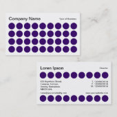 Spots - Deep Paars, Black en White Visitekaartje (Voorkant / Achterkant)