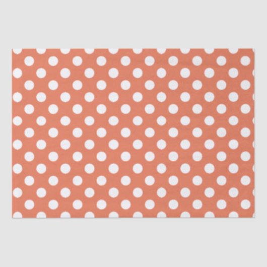 Spots Design Burnt Sienna Tissuepapier (Voorkant)