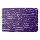 Spots en strepen 2 - Paars Badmat (Voorkant)