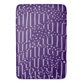 Spots en strepen 2 - Paars Badmat (Voorkant Verticaal)