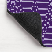 Spots en strepen 2 - Paars Muismat (Hoek)