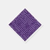 Spots en strepen 2 - Paars Servet (Hoek)