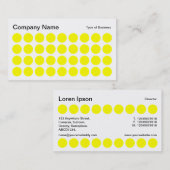 Spots - Geel, zwart en wit Visitekaartje (Voorkant / Achterkant)