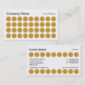 Spots - Golden op White Visitekaartje (Voorkant / Achterkant)