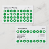 Spots - Groen gras op wit Visitekaartje (Voorkant / Achterkant)