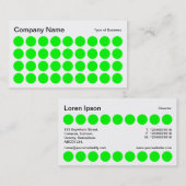 Spots - Groen, Zwart en wit Visitekaartje (Voorkant / Achterkant)