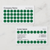 Spots - Groen, zwart en wit Visitekaartje (Voorkant / Achterkant)