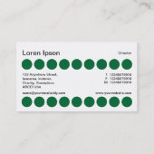 Spots - Groen, zwart en wit Visitekaartje (Achterkant)