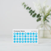 Spots - Hemelblauw op Wit Visitekaartje (Staand voorkant)