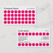 Spots - Neon Red, Black en White Visitekaartje (Voorkant / Achterkant)