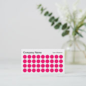 Spots - Neon Red, Black en White Visitekaartje (Staand voorkant)