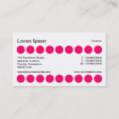 Spots - Neon Red, Black en White Visitekaartje (Achterkant)