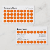 Spots - Oranje, zwart en wit Visitekaartje (Voorkant / Achterkant)