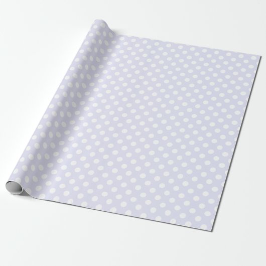 Spots Pattern Lavender Mist Cadeaupapier (Uitgerold)