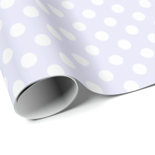 Spots Pattern Lavender Mist Cadeaupapier (Rol Hoek)