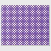 Spots Pattern Paarse Heart Cadeaupapier (Vlak)