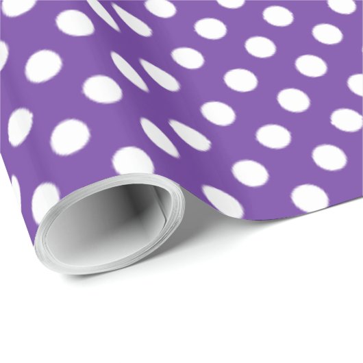 Spots Pattern Paarse Heart Cadeaupapier (Rol Hoek)