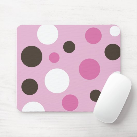 Spots Pink Mousepad Muismat (Met muis)