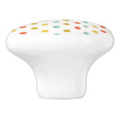 Spots Polka Dots zien Keramische Knop (Zijkant)