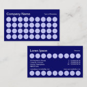 Spots - Powder Blue, White en Dp Navy Visitekaartje (Voorkant / Achterkant)