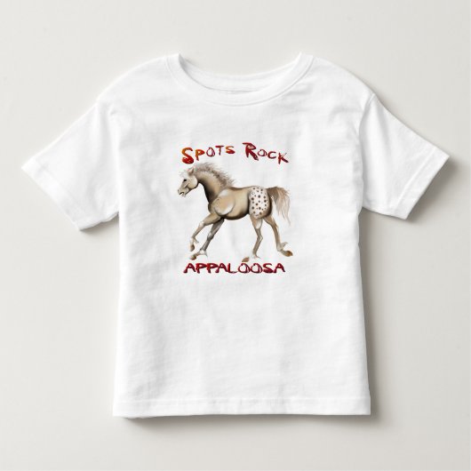 *Spots Rock appaloosa 2 Kinder Shirts (Voorkant)