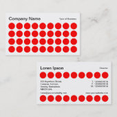 Spots - Rood, zwart en wit Visitekaartje (Voorkant / Achterkant)