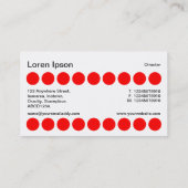 Spots - Rood, zwart en wit Visitekaartje (Achterkant)