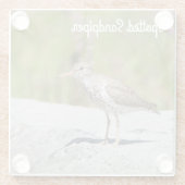 Spotsandpiper Glazen Onderzetter (Achterkant)