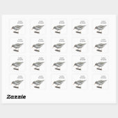 Spotsandpiper Vierkante Sticker (Vel)