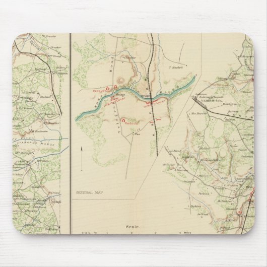 Spotsylvania County Hanover Junction Muismat (Voorkant)