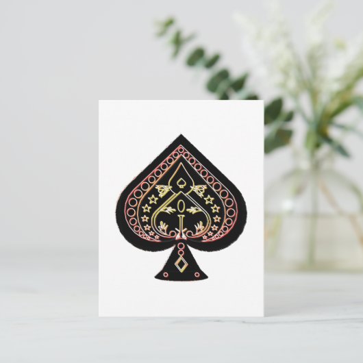 Spotsymbool: Oranje en rood: Briefkaart (Staand voorkant)