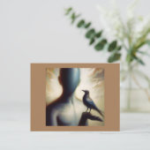 Spottdrossel 2 briefkaart (Staand voorkant)