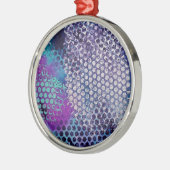 Spotted Abstract Fun Metalen Ornament (Links)