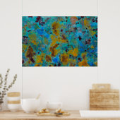 Spotted Blue Chrysocolla Jasper Poster (Keuken)