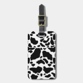 Spotted Cow Print, Cow Patroon, Dierenbont Bagagelabel (Voorkant verticaal)