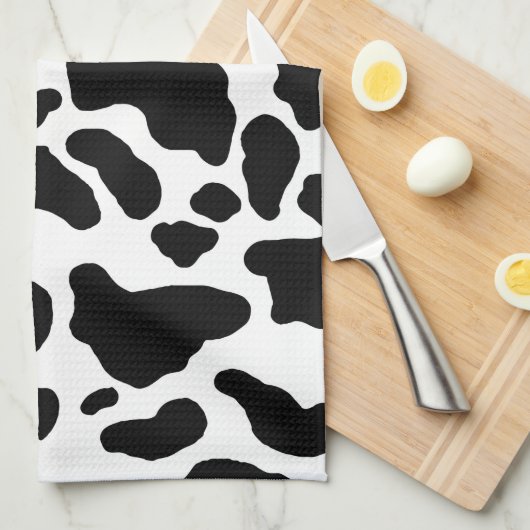 Spotted Cow Print, Cow Patroon, Dierenbont Theedoek (Quarter Fold)