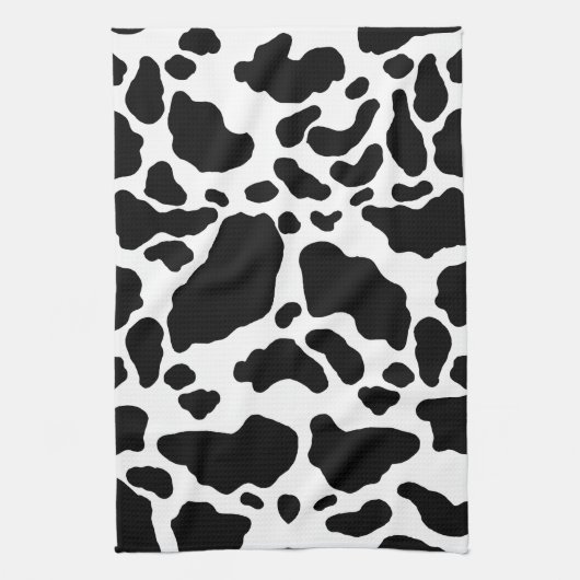 Spotted Cow Print, Cow Patroon, Dierenbont Theedoek (Verticaal)