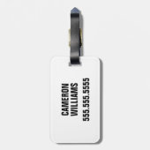 Spotted Dog op Car Ride Art Print Bagagelabel (Achterkant verticaal)