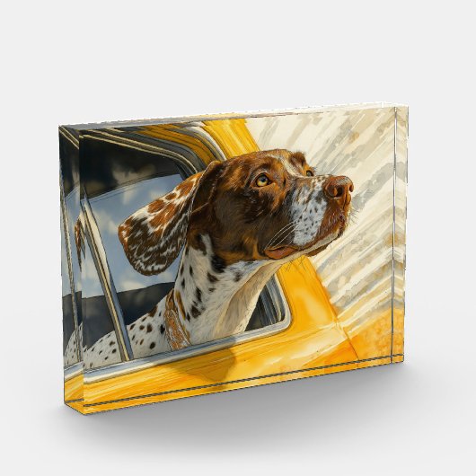 Spotted Dog op Car Ride Art Print Fotoblokken (Links)