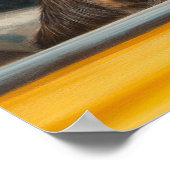 Spotted Dog op een auto-avontuur Art Print (Hoek)